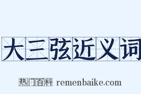 大三弦近义词是什么意思的图片